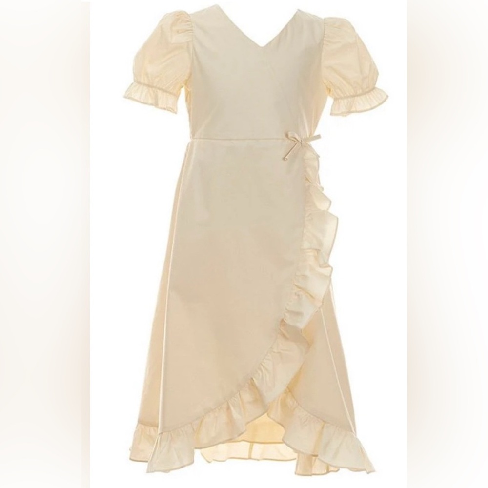 A Loves A Girls Size S (7) Ruffle Wrap
Maxi Dress - Oat - NWT